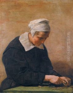 Die Geldzahlerin by Harmenszoon van Rijn Rembrandt