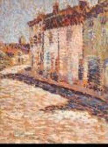 Vue De Village by Ernest-Lucien Bonnotte