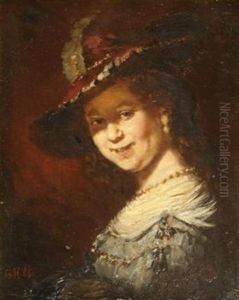 Brustportrat Der Saskia by Harmenszoon van Rijn Rembrandt