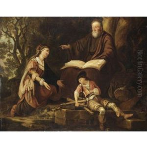 La Famiglia Di Abramo by Harmenszoon van Rijn Rembrandt