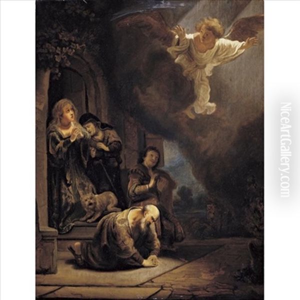 The Archangel Raphael Taking Leave Of Tobit - view 1