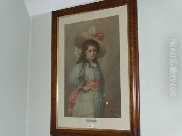 Kate, Coloured, Maple Frame, 83cm X 60cm Overall - view 1