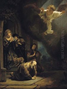 Der Erzengel Raphael Verlasst Tobit Der Erzengel Raphael Verlasst Tobit