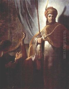 David Playing The Harp Before Saul
