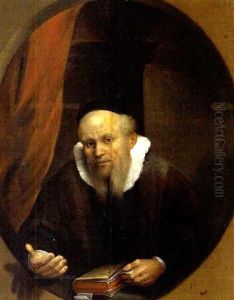 Bildnis Des Predigers Jan Cornelisz. Silvius Von Der Groote Kerk In Amsterdam (1564-1638) by Harmenszoon van Rijn Rembrandt