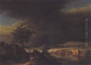 Hollandisches Flusslandschaft by Harmenszoon van Rijn Rembrandt