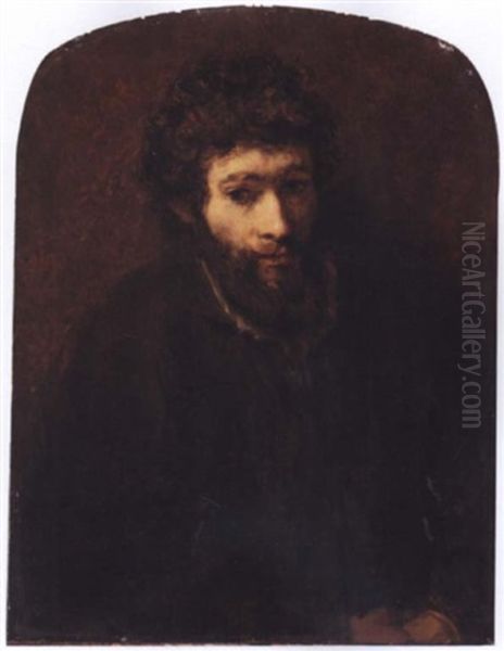Portrait Of A Bearded Man Wearing Brown - view 1