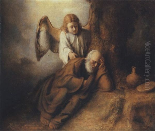 Elijah Visited By An Angel - view 1
