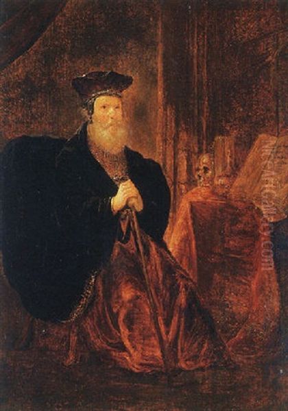 An Oriental Scholar In An Interior - view 1