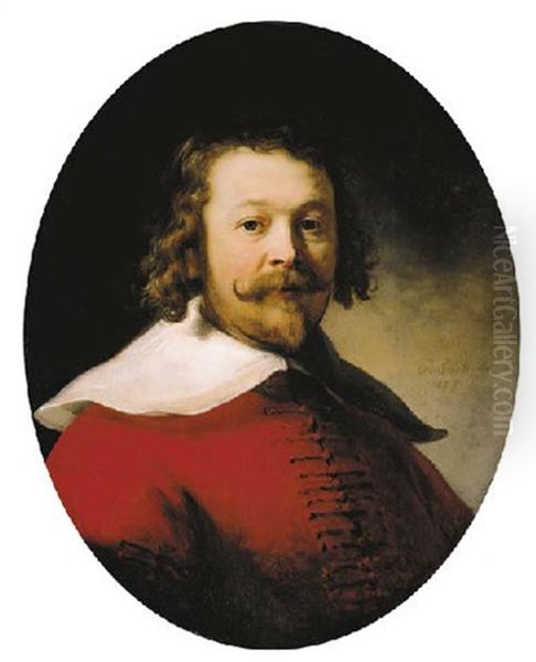 Portrait Of A Bearded Man In A Red Doublet - view 1
