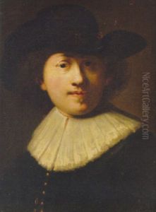 Portrait Of The Artist In A Black Coat And Hat by Harmenszoon van Rijn Rembrandt