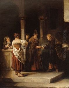 The Departure Of The Prodigal Son by Harmenszoon van Rijn Rembrandt