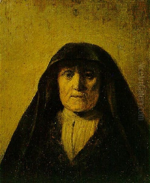 Portrait Head Of An Old Woman, Called Rembrandt's Mother - view 1