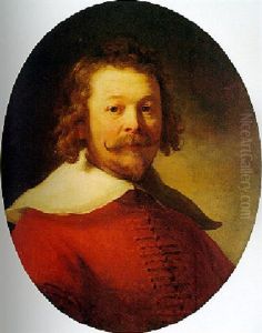 Portrait Of A Bearded Man In A Red Coat