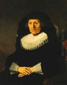 Portrait Of An Old Woman, Aged 70 by Harmenszoon van Rijn Rembrandt