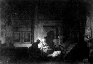 Holy Family by Harmenszoon van Rijn Rembrandt