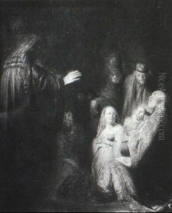 Simeon In The Temple by Harmenszoon van Rijn Rembrandt