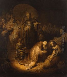 The Adoration Of The Magi by Harmenszoon van Rijn Rembrandt