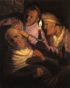 The Sense Of Touch: The Stone Operation by Harmenszoon van Rijn Rembrandt