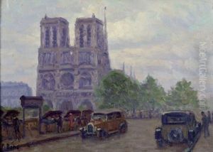 Paris, Notre-dame Matin Gris by Primitif Bono