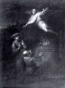 The Sacrifice Of Manoah by Harmenszoon van Rijn Rembrandt