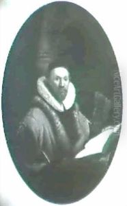Portrait Of Johannes Uyitenbogaert by Harmenszoon van Rijn Rembrandt