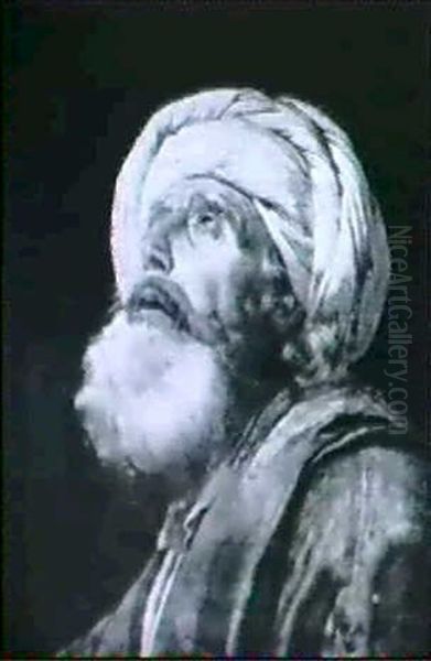 Portrait Of A Bearded Man, Head And Shoulders In A Turban - view 1