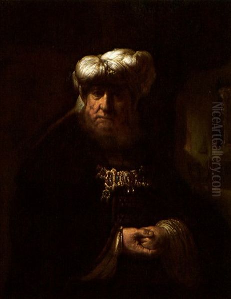 Portrait Of An Oriental Possibly A Portrait Of King Uzziah - view 1