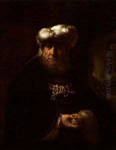 Portrait Of An Oriental Possibly A Portrait Of King Uzziah by Harmenszoon van Rijn Rembrandt