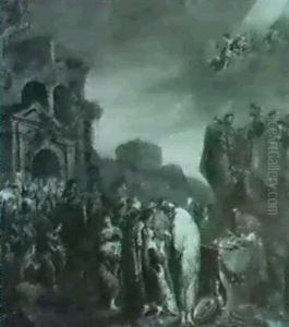 The Sacrifice Of Iphigenia. by Harmenszoon van Rijn Rembrandt