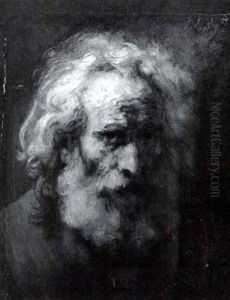 Portrait Of An Elderly Bearded Man by Harmenszoon van Rijn Rembrandt