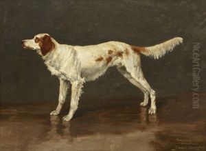 Portrait Of An English Setter by Frederic Remington