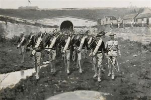The 9th U.s. Infantry Entering Peking, August 15, 1900 (coming Through The Chinese Wall) The 9th U.s. Infantry Entering Peking, August 15, 1900 (coming Through The Chinese Wall)