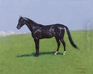Study Of Bellini, A Trotter by Frederic Remington