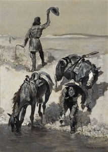 Water! by Frederic Remington