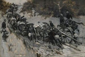 The Advance (guns Must Be Delivered) by Frederic Remington