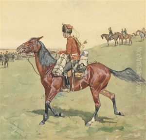 Hussar, Russian Guard Corpse by Frederic Remington