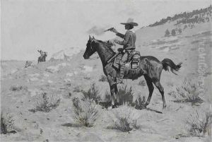 He Was The Law (billy The Kid) by Frederic Remington