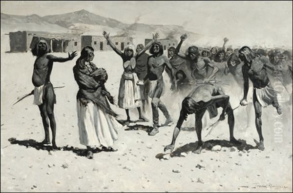 She Noticed That All, Even The Children, Gathered Up Stones As They Went - view 1