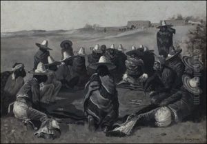 The Monte Deal At Ojo Caliente by Frederic Remington