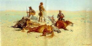 The Last Lull In The Fight (the Last Stand) by Frederic Remington