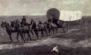 Conestoga Wagon (prairie Schooner) by Frederic Remington