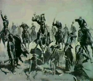 A Sabre Charge (custer's Last Stand) by Frederic Remington