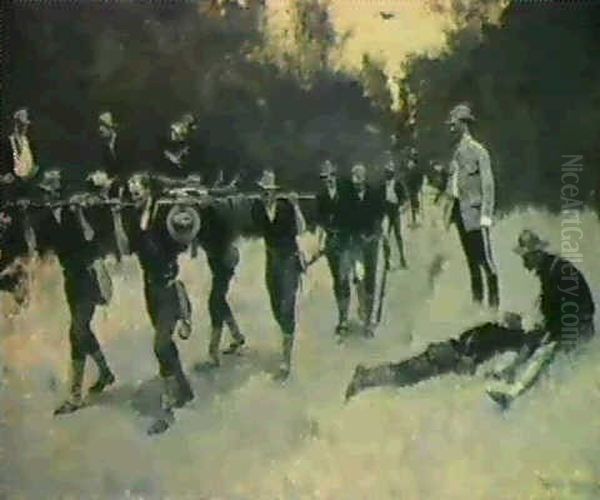 In The Rear Of The Battle: Wounded On The San Juan Road - view 1