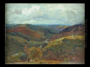 Hugelige Landschaft