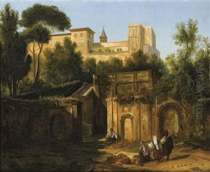 Vue De La Villa D'este by Jean Charles Joseph Remond