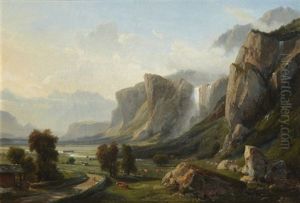 Paysage by Jean Charles Joseph Remond