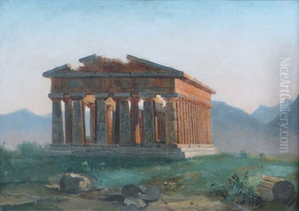 Vue Du Temple De Paestum - view 1