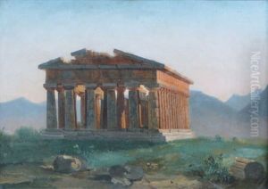 Vue Du Temple De Paestum