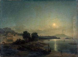 Golfe De Naples Au Clair De Lune